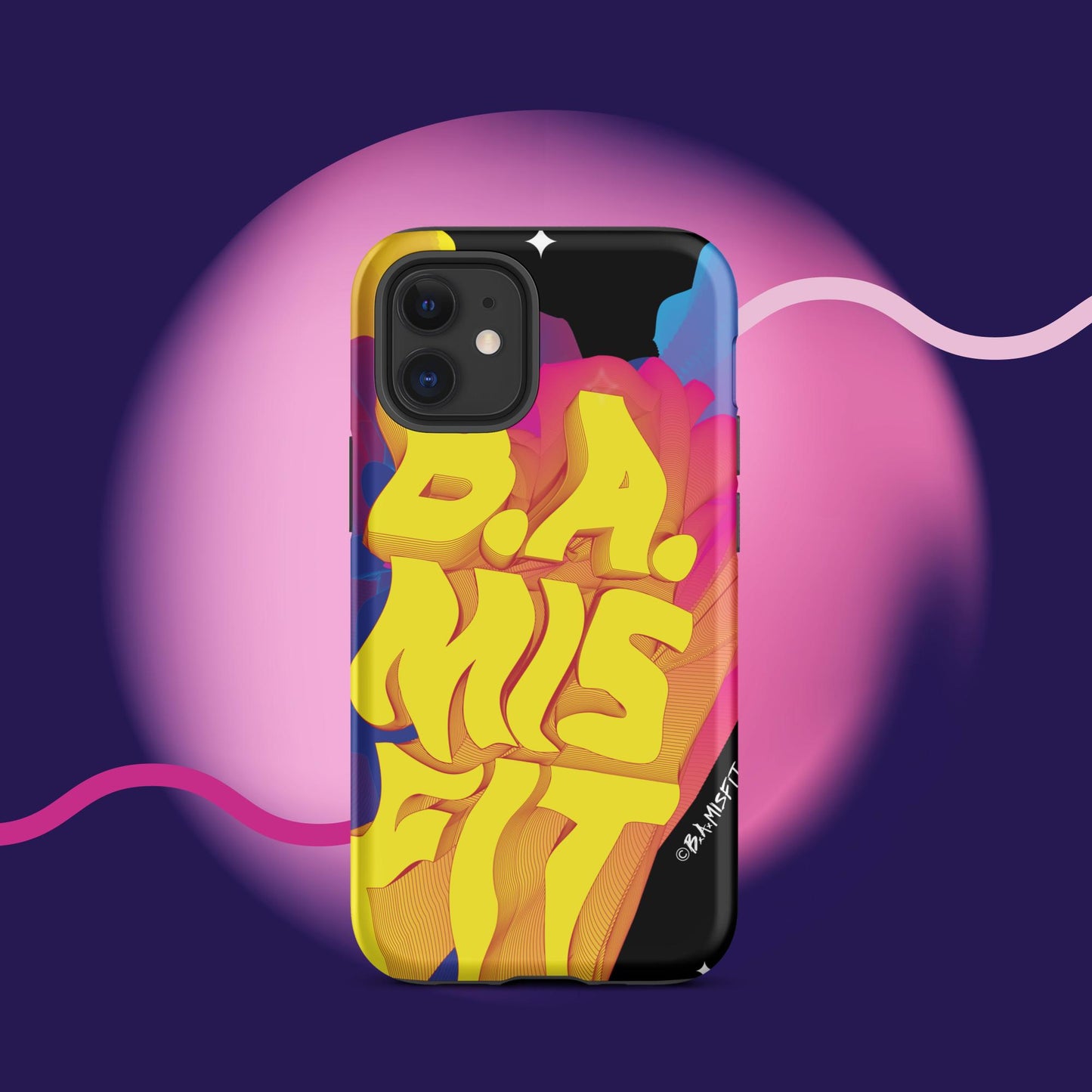 B.A.Misfit Bright, Wavy, Spacey - Tough Case for iPhone®