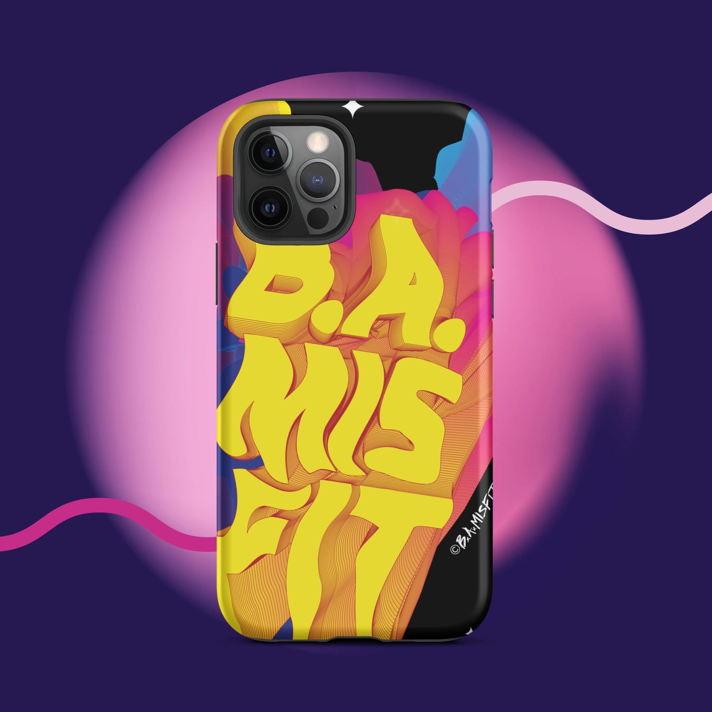 B.A.Misfit Bright, Wavy, Spacey - Tough Case for iPhone®