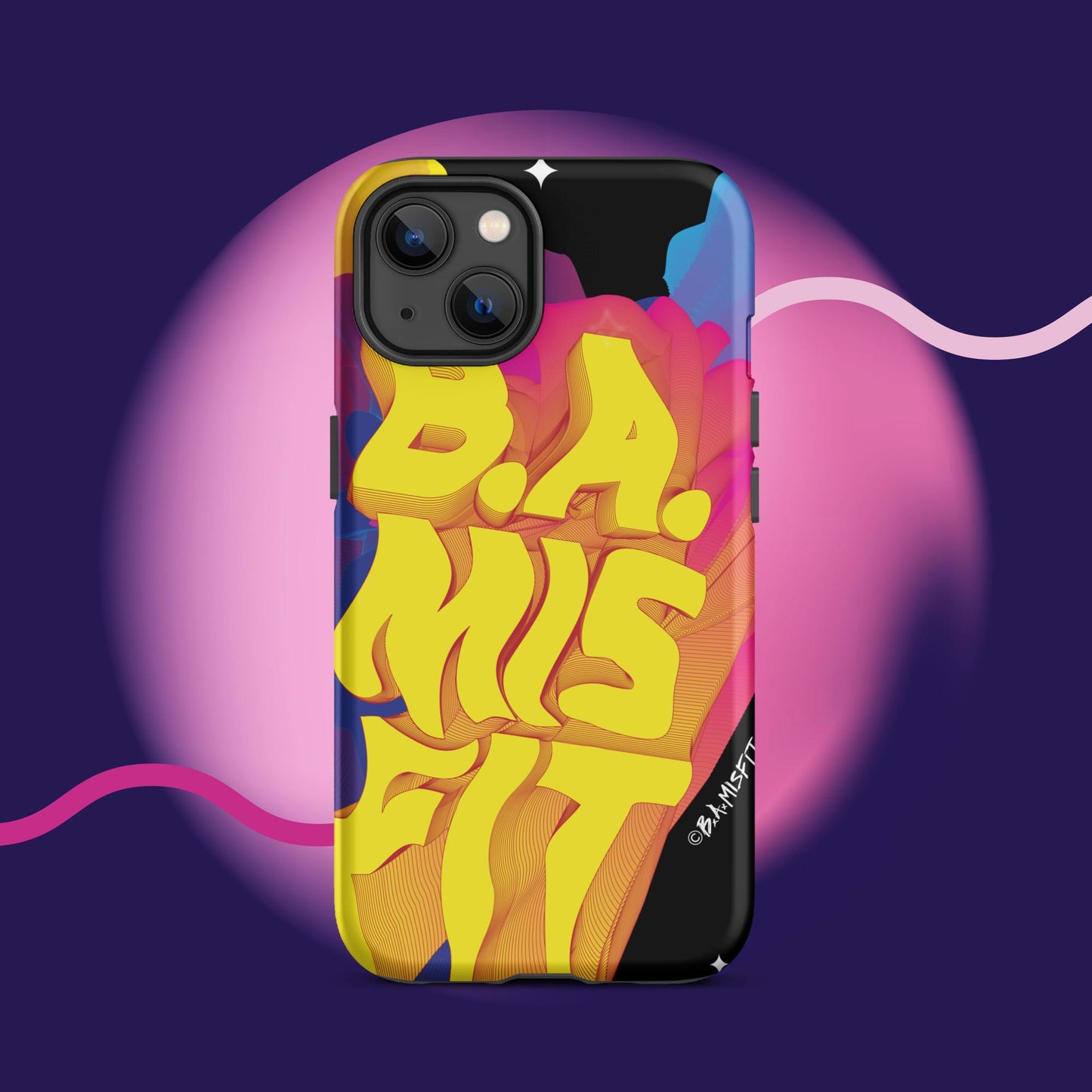 B.A.Misfit Bright, Wavy, Spacey - Tough Case for iPhone®