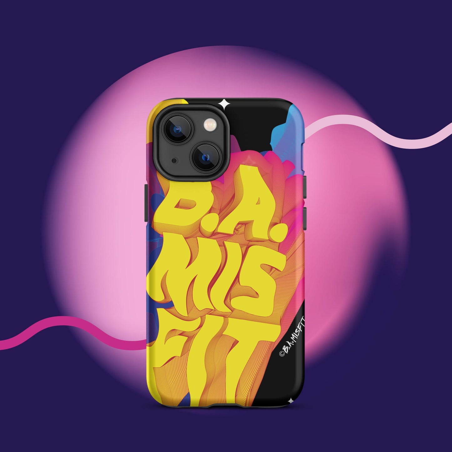 B.A.Misfit Bright, Wavy, Spacey - Tough Case for iPhone®