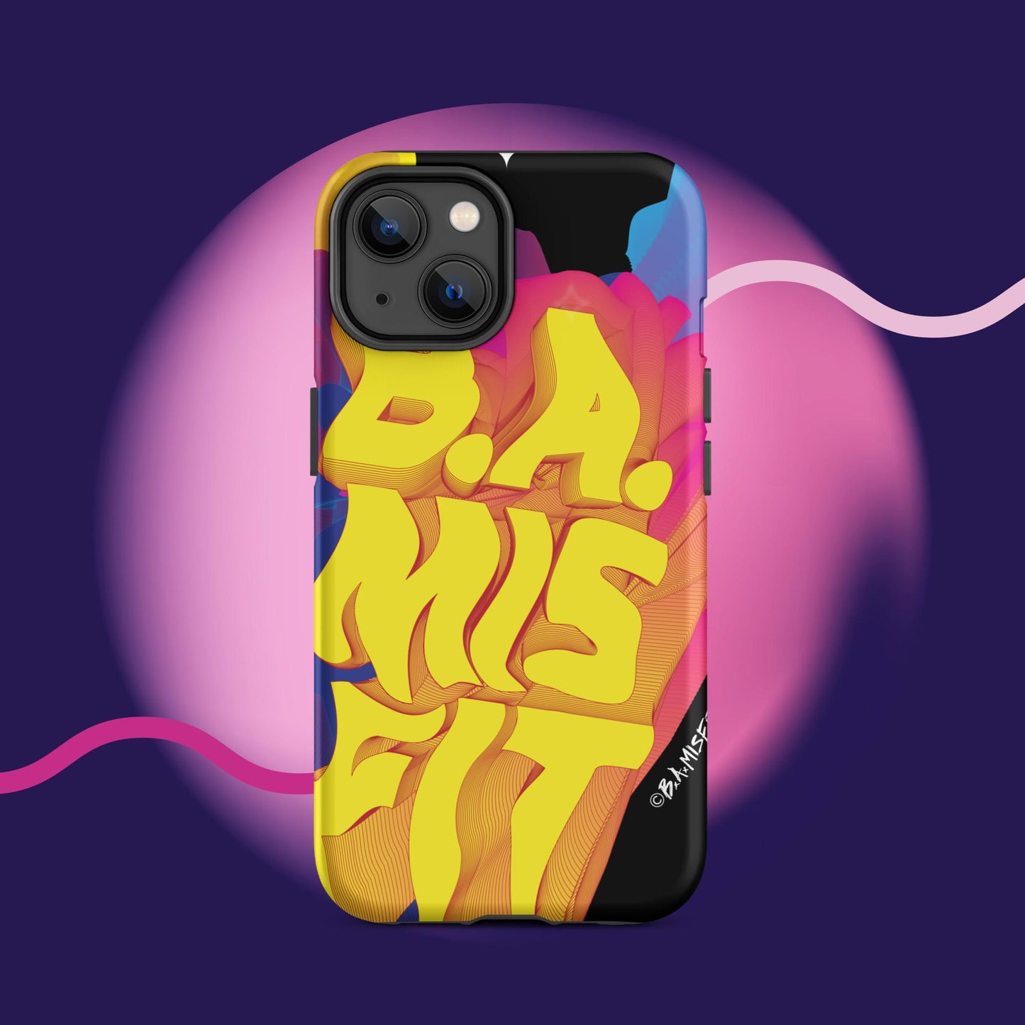 B.A.Misfit Bright, Wavy, Spacey - Tough Case for iPhone®