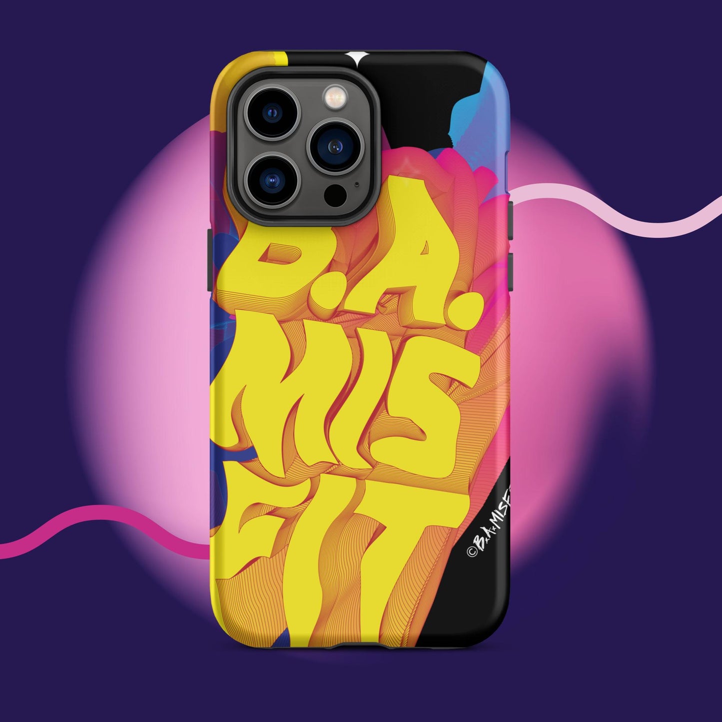 B.A.Misfit Bright, Wavy, Spacey - Tough Case for iPhone®