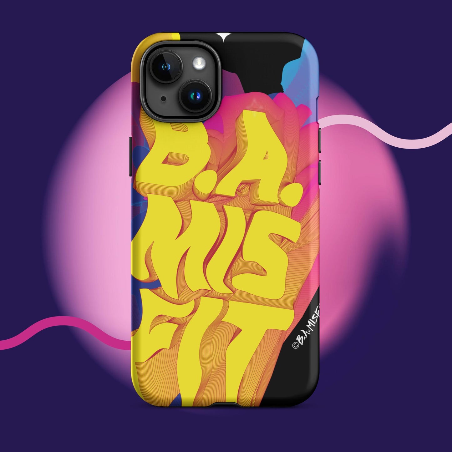 B.A.Misfit Bright, Wavy, Spacey - Tough Case for iPhone®