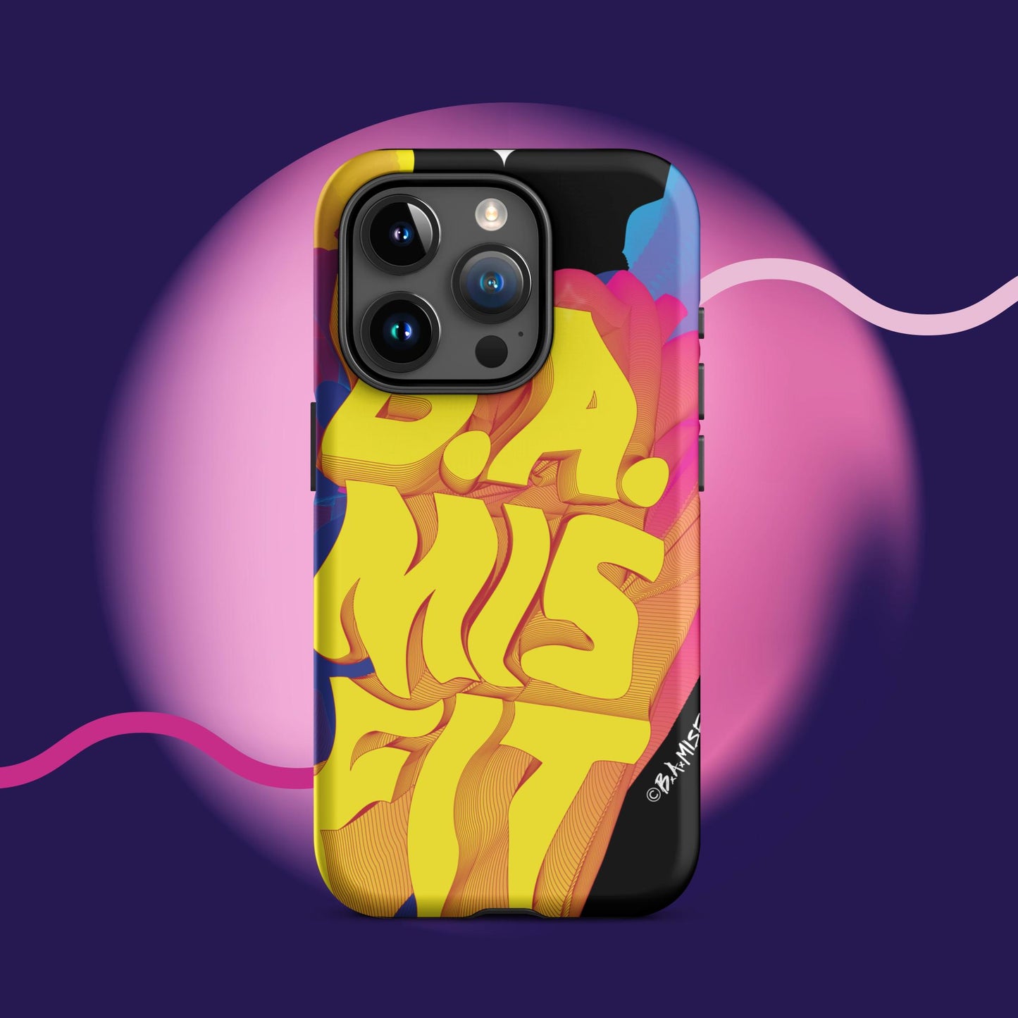 B.A.Misfit Bright, Wavy, Spacey - Tough Case for iPhone®